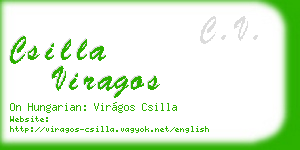 csilla viragos business card